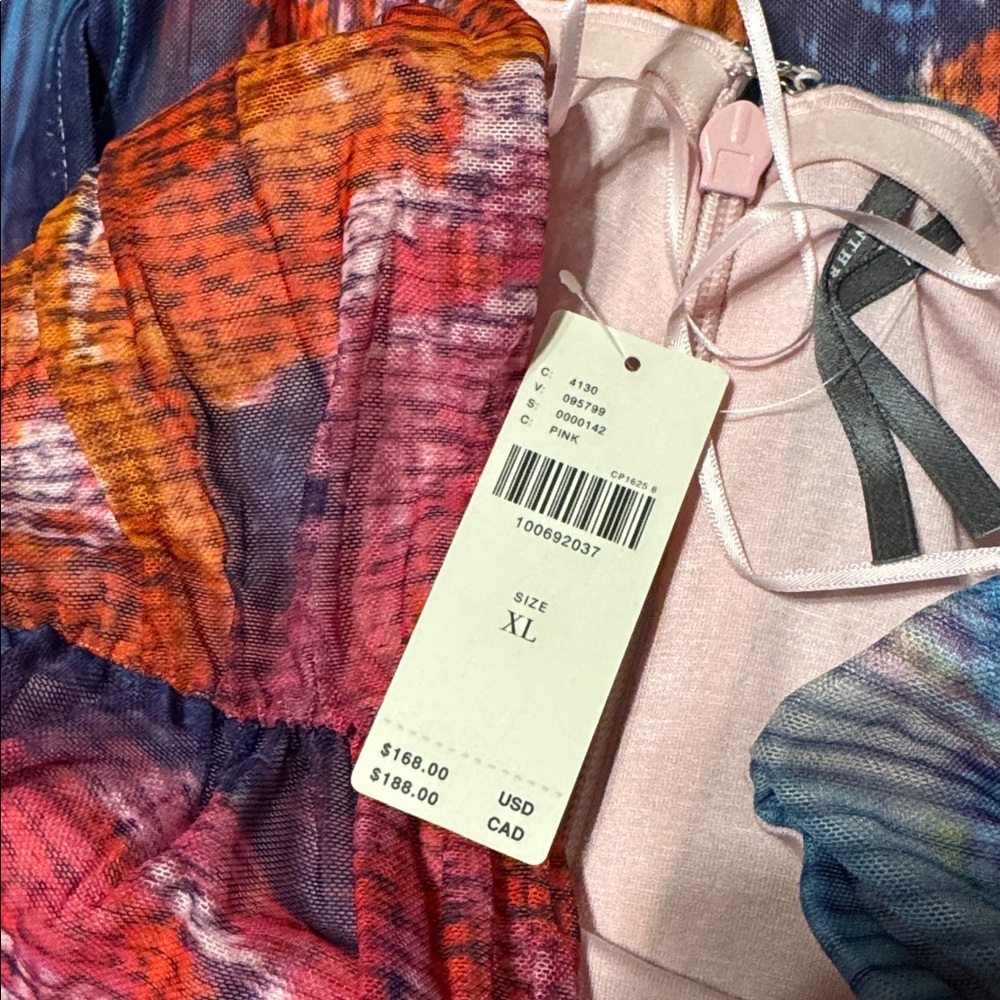 ✨ Anthropologie Soleil Slim Strapless Ruched Mesh Dress Sz XL - Picture 9 of 10